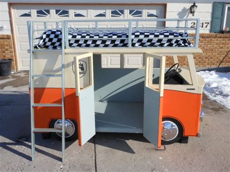 Super Dad Proposes A Bed Volkswagen T1 Garage Car