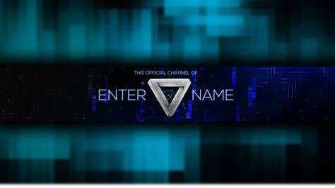 93 Blue Gaming Banner Template