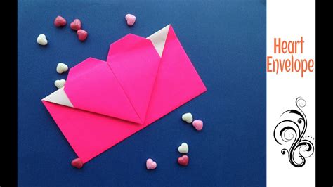 Origami Heart Envelope Step By Instructions Tutorial Origami Handmade