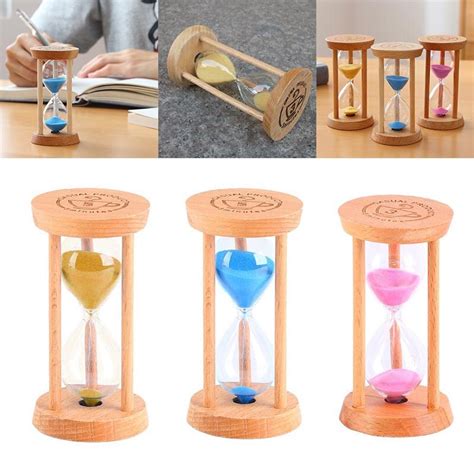 Beautiful Hourglass Sand Timer 3 Minutes Wood Sand Timer Brushing Timer