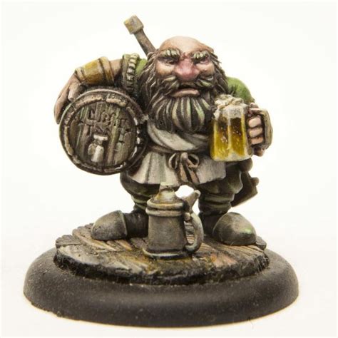 Dwarf Brewmaster 23mm Miniatures Miniature Figures Fantasy Miniatures