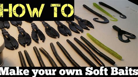How To Make Your Own Soft Plastic Fishing Lures Youtube