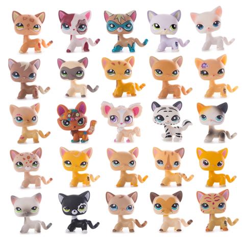 2pcsbag Little Animal Model Toys Pet Shop Mini Cat Puppy Old Lps Toys