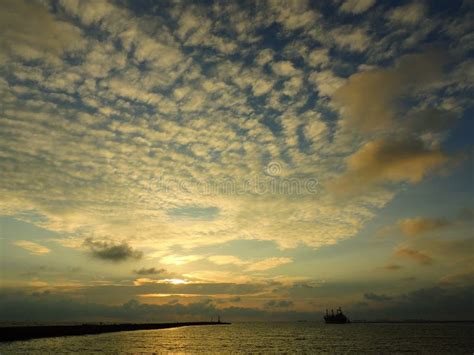 Awesome Sunset At Kaohsiung In Taiwan Stock Photo Image Of Sunset