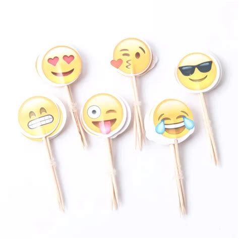 Smiley Face Cupcake Toppers