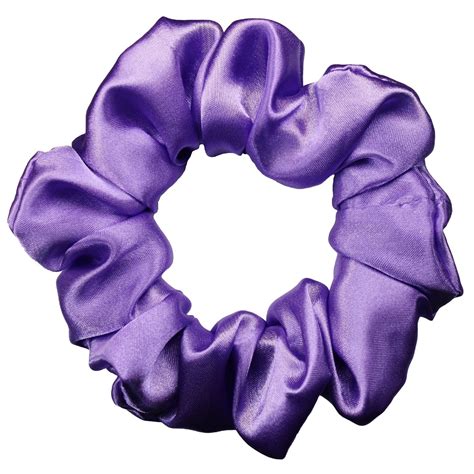 Satin Charmeuse Scrunchies Standard Size 40 Colors Purple Scrunchie
