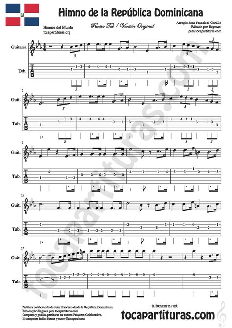 Diegosax Himno Nacional De La República Dominicana Partitura De Flauta