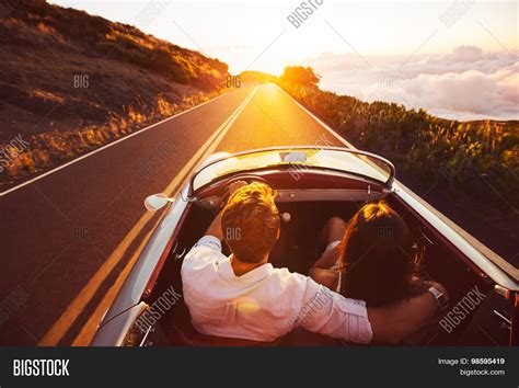 Happy Couple Driving Image And Photo Free Trial Bigstock