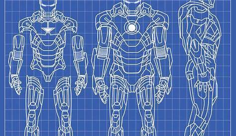 Iron Man Blueprints by nickgonzales7 on deviantART | Iron man suit