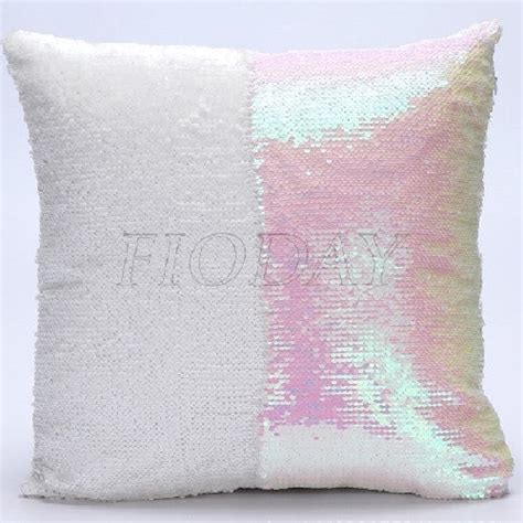 Reversible Sequin Mermaid Sequin Pillow Magical Color Changing Throw P