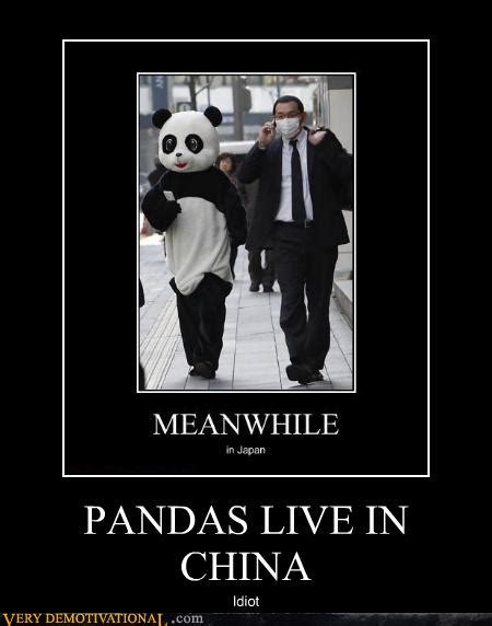 Pandas Live In China Very Demotivational Demotivational Posters