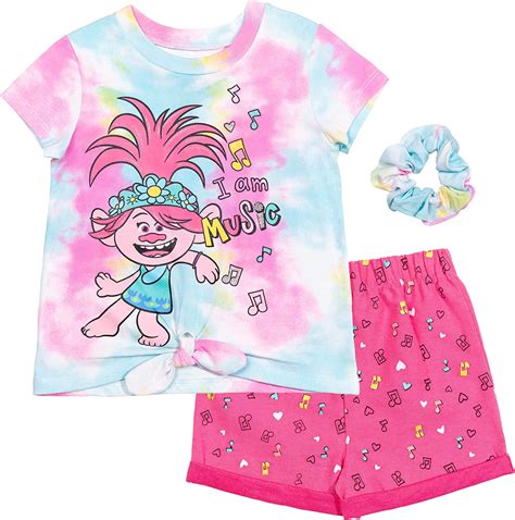Dreamworks Trolls Poppy Toddler Girls T Shirt Shorts