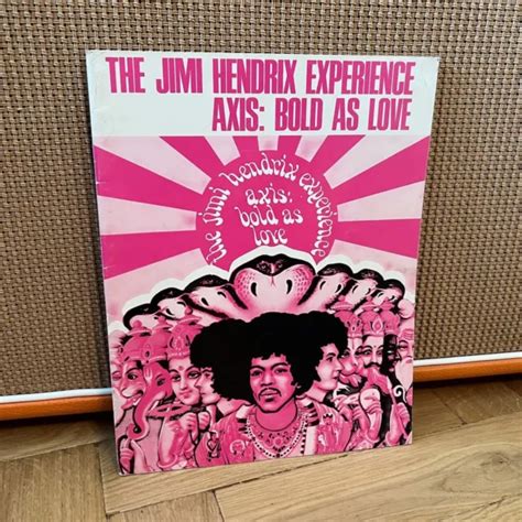 Vintage 1968 The Jimi Hendrix Experience Axis Bold As Love Sheet Music Songbook £2500