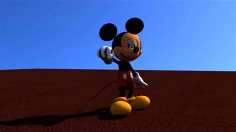 Mickey Mouse 3d Animation Test Youtube