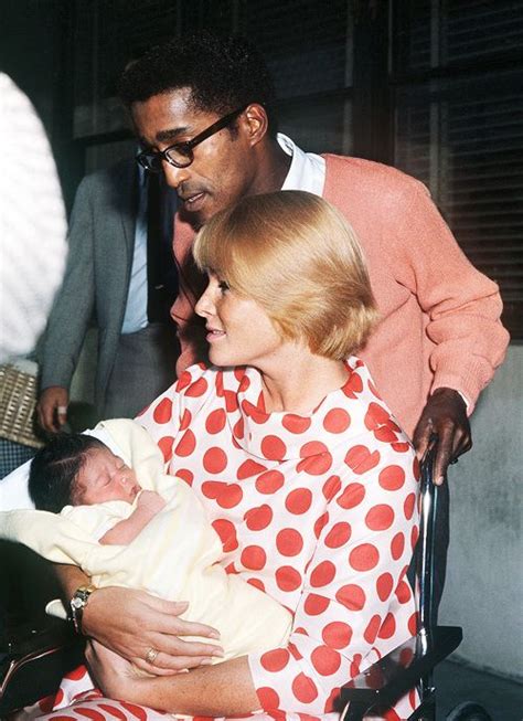 Sammy Davis Jr And Wife May Britt Leave The Hospital With Their Newborn Daughter Tracey 1961