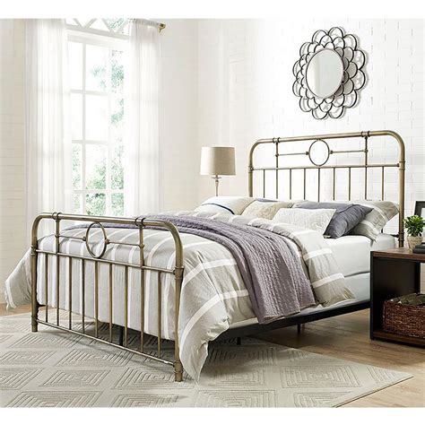 Walker Edison Furniture Company Bronze Queen Bed Frame Hdqmpbr The