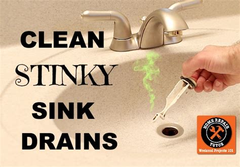 How To Clean A Stinky Sink Drain Home Repair Tutor