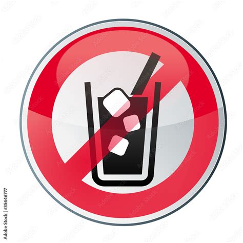 Interdit Interdiction De Boire De L Alcool Stock Illustration Adobe