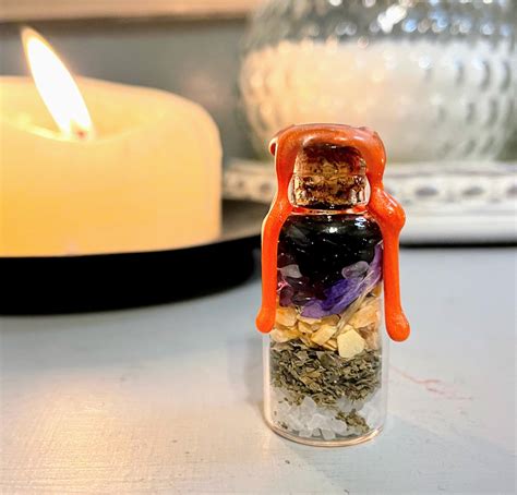 Custom Spell Jar Keychain Spell Bottle Miniature Handmade Etsy