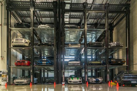 Automated Parking Mechanical Stacker Car Lifts Custom Designs