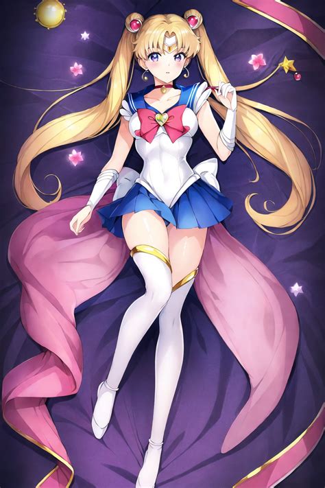 Rule34 Dev Ai Generated Bishoujo Senshi Sailor Moon Blonde Hair Long