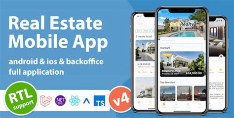 Real Estate Mobile App With Admin Panel React Native And Php Laravel Or