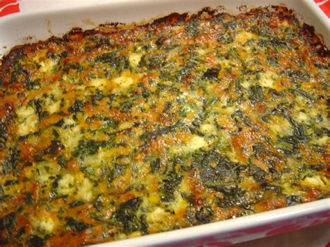 Glass and ceramic (earthenware) dishes work best for casserole cooking because they heat up quickly and evenly. Spinach And Cheese Casserole Recipe - Food.com