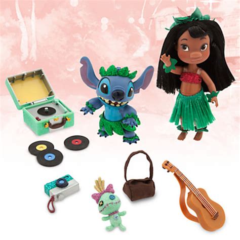 Disney Store Animators Collection Lilo And Stitch Mini Doll Play Set 5