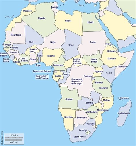 Map With The Countries Of The Africa 2023 Learner Trip