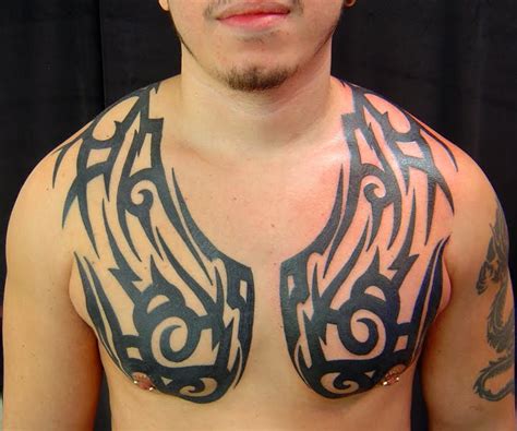 Tattoo In Gallery Tribal Chest Tattoos For Men