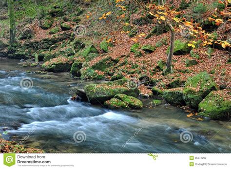 Autumn River With Stones Stock Photo Image Of Mountain 35377202