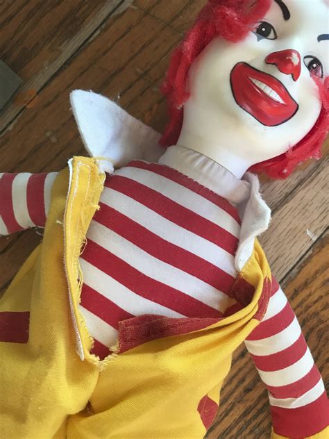 Vintage 2004 Ronald Mcdonald 15 Doll Rare Mcdonalds Toy Hard Face Soft Body On Ebid United