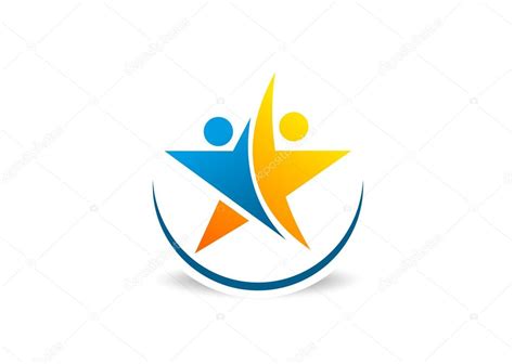 Partnership Success Star Logo — Stock Vector © Breee 55688851