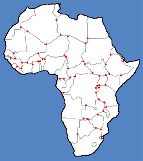 Simon Kuestenmacher On Twitter Map Shows The Tripoints Of Africa