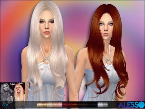 The Sims Resource 60s Hairstyle By Alesso Sims 4 Hairs 60s Hair