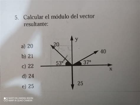 Calcula El Modulo Del Vector Resultante Brainly Lat