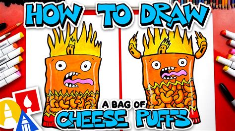 How To Draw Cheese Puffs Art For Kids Hub