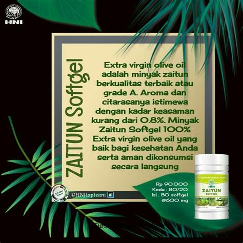 Vitamin yang larut dalam lemak ini telah terbukti melindungi membran sel sperma dari kerusakan oksidatif pada pria yang tidak subur. MINYAK ZAITUN Softgel KEGUNAAN : Menjaga kesehatan dan ...