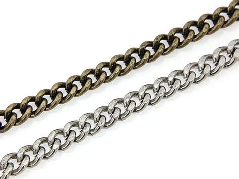 Iron Twisted Curb Chain 9x7mm Open Link Chain Thread Dia Etsy