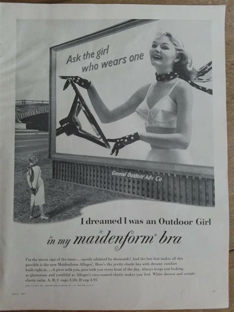 i dreamed i was an outdoor girl in my maidenform bra 1957 item by picclick outdoor girls