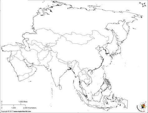 Mapa De De Asia Físico Político Y Mudo Descargar E Imprimir Mapas