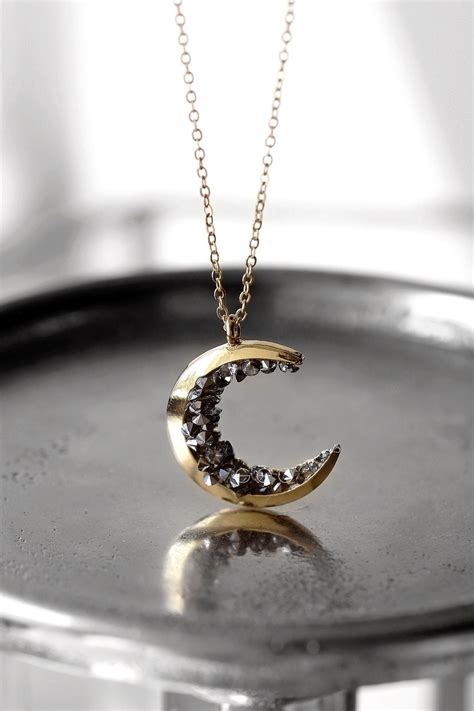 Crystal Necklace For Women Birthday T For Her Celestial Moon