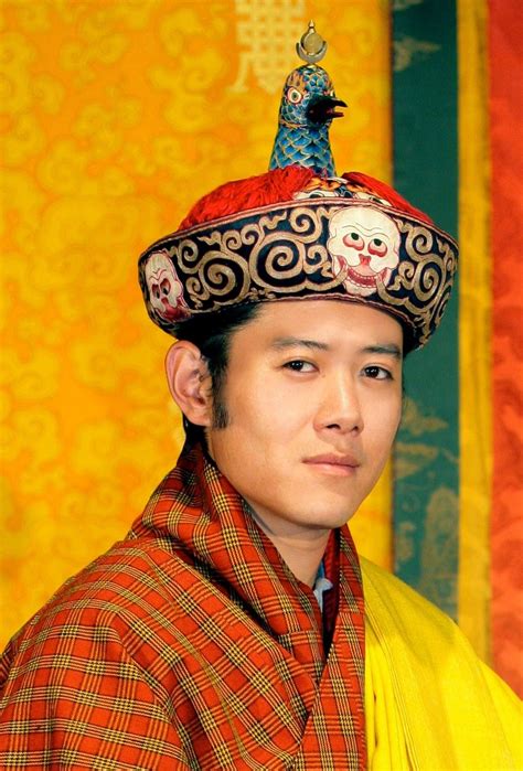 King Jigme Khesar Wangchuk Of Bhutan Wearing The Raven Crown Bhutan