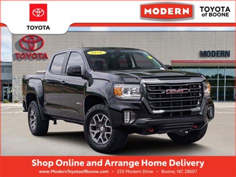 Pre Owned 2021 Gmc Canyon 4wd At4 Wleather Crew Cab Pickup In Boone