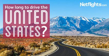 It's going 60mph so it takes 1.5 hours. How long does it take to drive across the USA ...