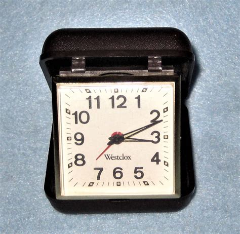Vintage Collectible Westclox Travel Alarm Clock Folding Etsy