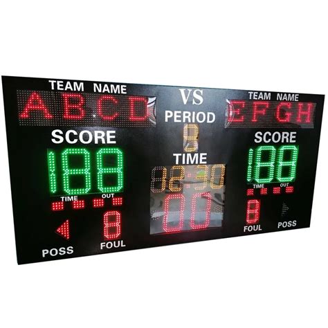 Factory Prices Wall Mounted Electronic Basketball Scoreboard With Shot