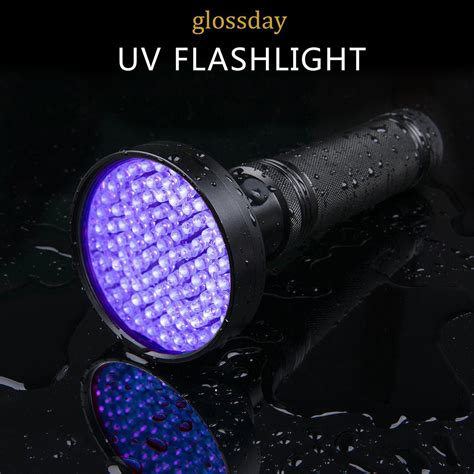Purple Uv Ultra Violet 100 Led Flashlight Blacklight Light Inspection