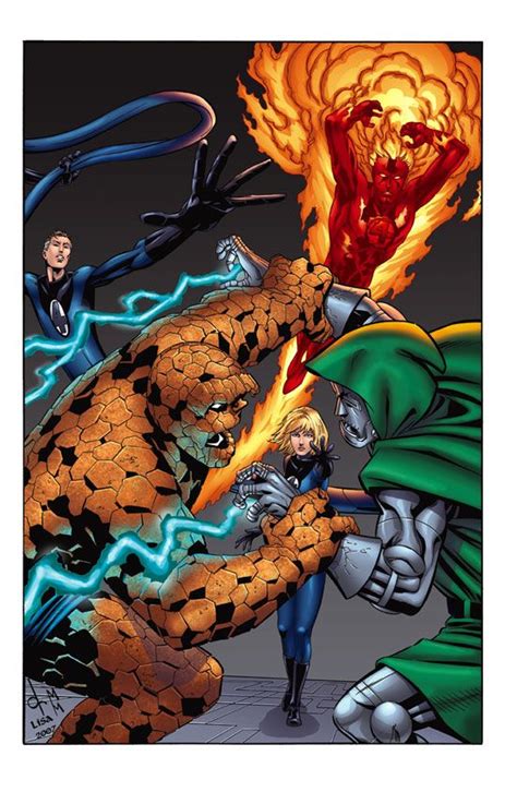 Fantastic Four Vs Dr Doom By Mark Mckenna