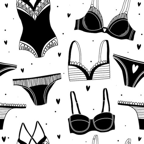 Lingerie Pattern Background Vector Free Download